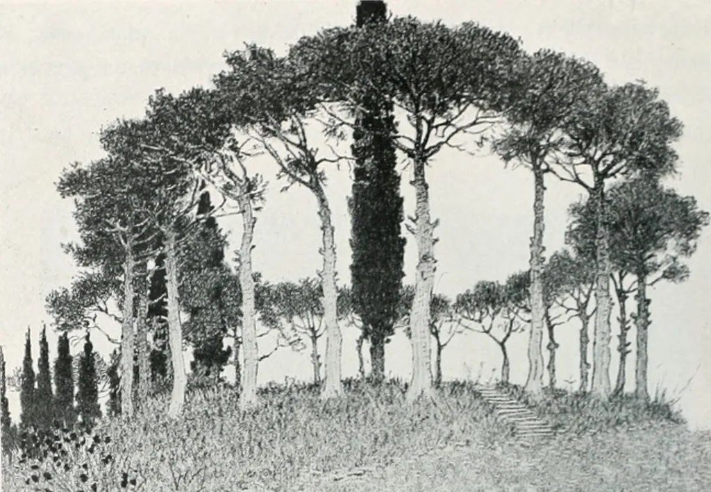 An illustration from Attraverso gli albi e le cartelle : sensazioni d'arte, 1904, leaf 149