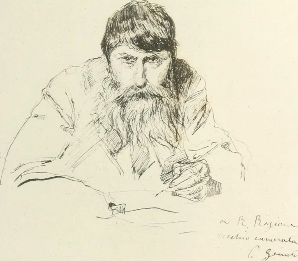 An illustration from Attraverso gli albi e le cartelle : sensazioni d'arte, 1904, leaf 160