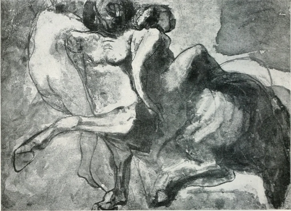 An illustration from Attraverso gli albi e le cartelle : sensazioni d'arte, 1904, leaf 185