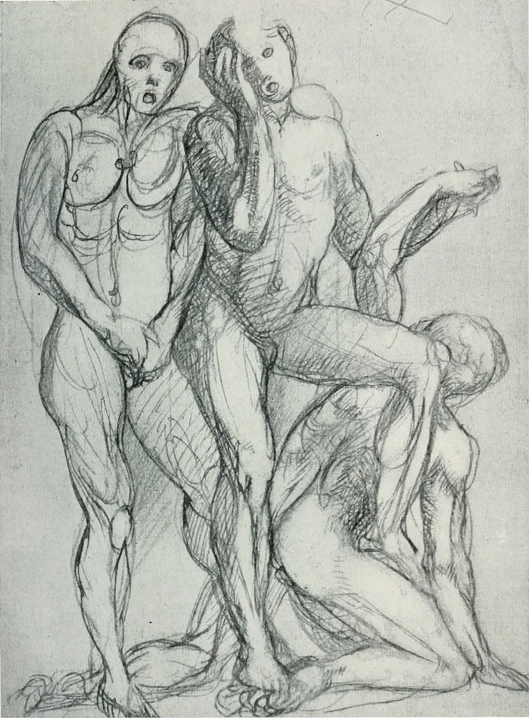 An illustration from Attraverso gli albi e le cartelle : sensazioni d'arte, 1904, leaf 186