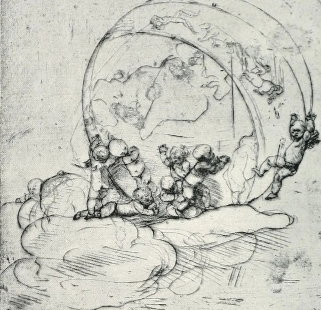 An illustration from Attraverso gli albi e le cartelle : sensazioni d'arte, 1904, leaf 193