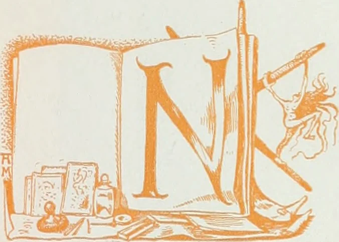 An illustration from Attraverso gli albi e le cartelle : sensazioni d'arte, 1904, leaf 20
