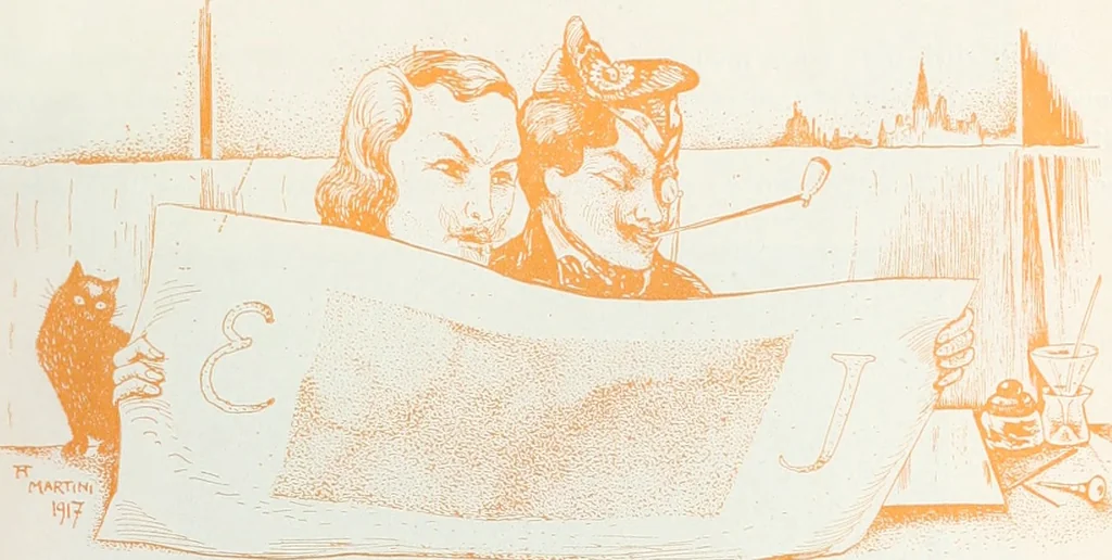 An illustration from Attraverso gli albi e le cartelle : sensazioni d'arte, 1904, leaf 20