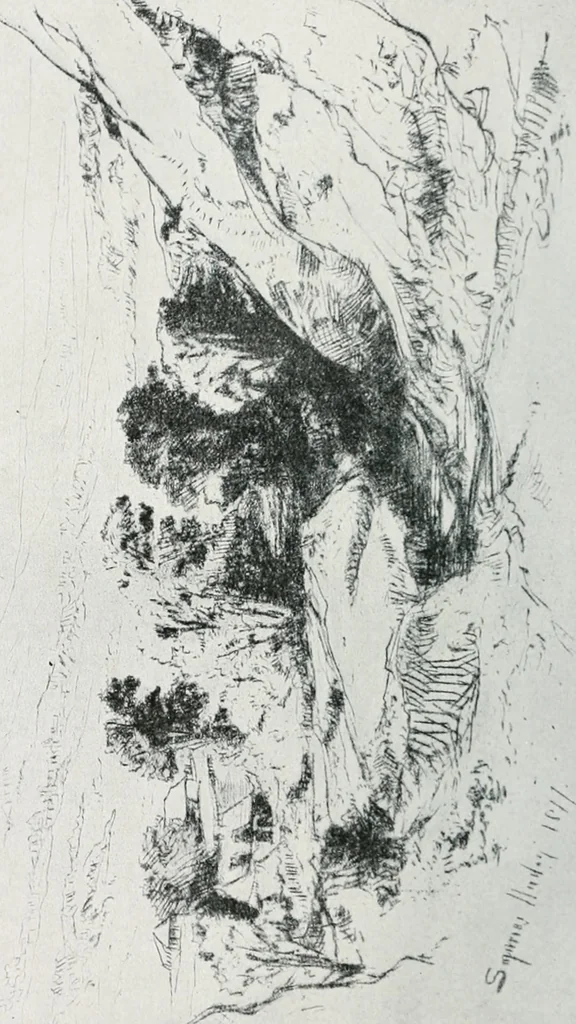 An illustration from Attraverso gli albi e le cartelle : sensazioni d'arte, 1904, leaf 233
