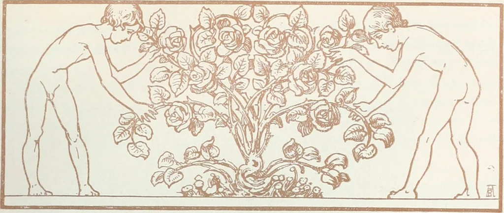 An illustration from Attraverso gli albi e le cartelle : sensazioni d'arte, 1904, leaf 246