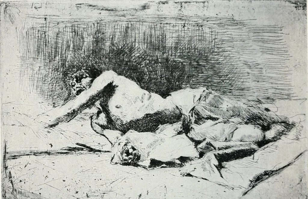 An illustration from Attraverso gli albi e le cartelle : sensazioni d'arte, 1904, leaf 265