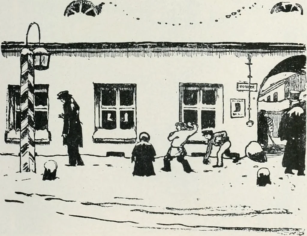 An illustration from Attraverso gli albi e le cartelle : sensazioni d'arte, 1904, leaf 296