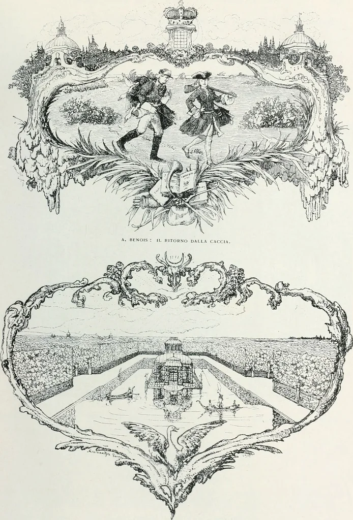 An illustration from Attraverso gli albi e le cartelle : sensazioni d'arte, 1904, leaf 306