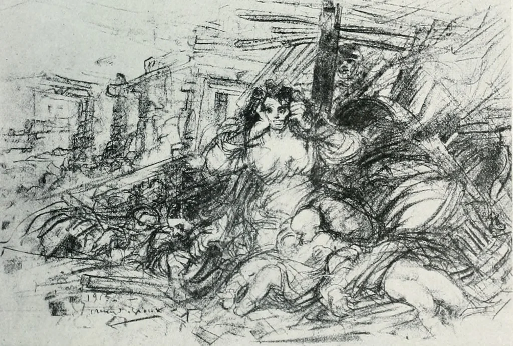 An illustration from Attraverso gli albi e le cartelle : sensazioni d'arte, 1904, leaf 320