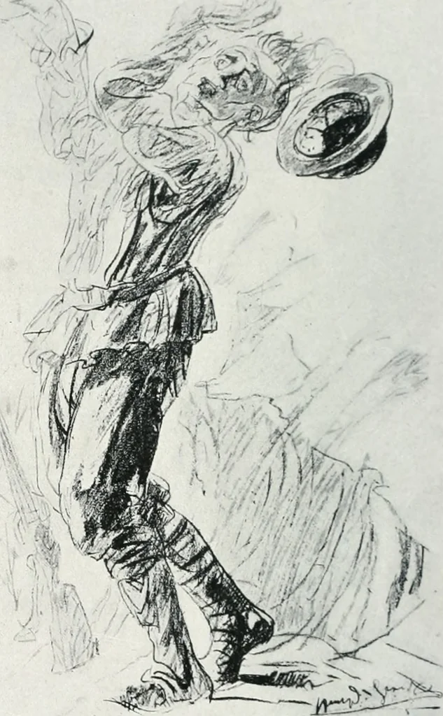 An illustration from Attraverso gli albi e le cartelle : sensazioni d'arte, 1904, leaf 337