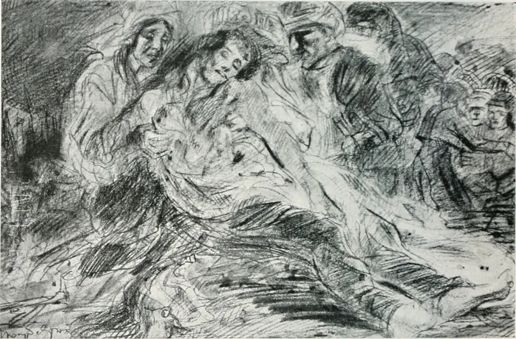 An illustration from Attraverso gli albi e le cartelle : sensazioni d'arte, 1904, leaf 347
