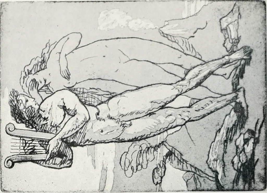 An illustration from Attraverso gli albi e le cartelle : sensazioni d'arte, 1904, leaf 381