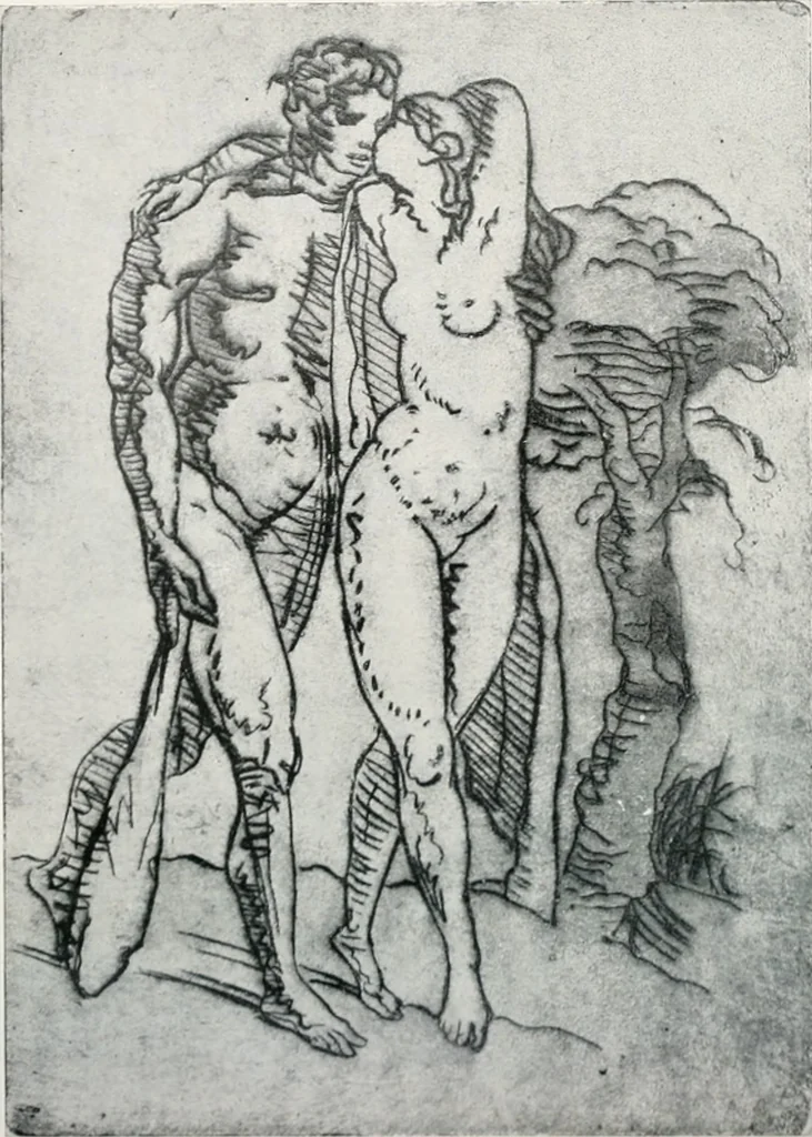 An illustration from Attraverso gli albi e le cartelle : sensazioni d'arte, 1904, leaf 381