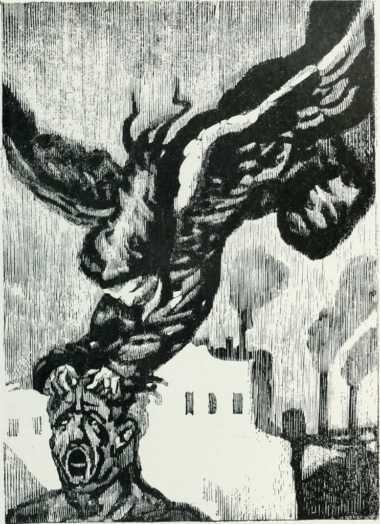 An illustration from Attraverso gli albi e le cartelle : sensazioni d'arte, 1904, leaf 388
