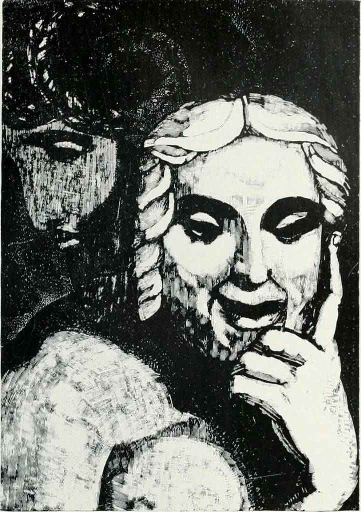 An illustration from Attraverso gli albi e le cartelle : sensazioni d'arte, 1904, leaf 394