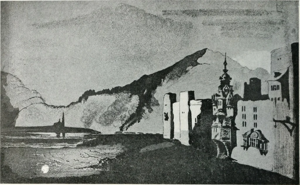 An illustration from Attraverso gli albi e le cartelle : sensazioni d'arte, 1904, leaf 43