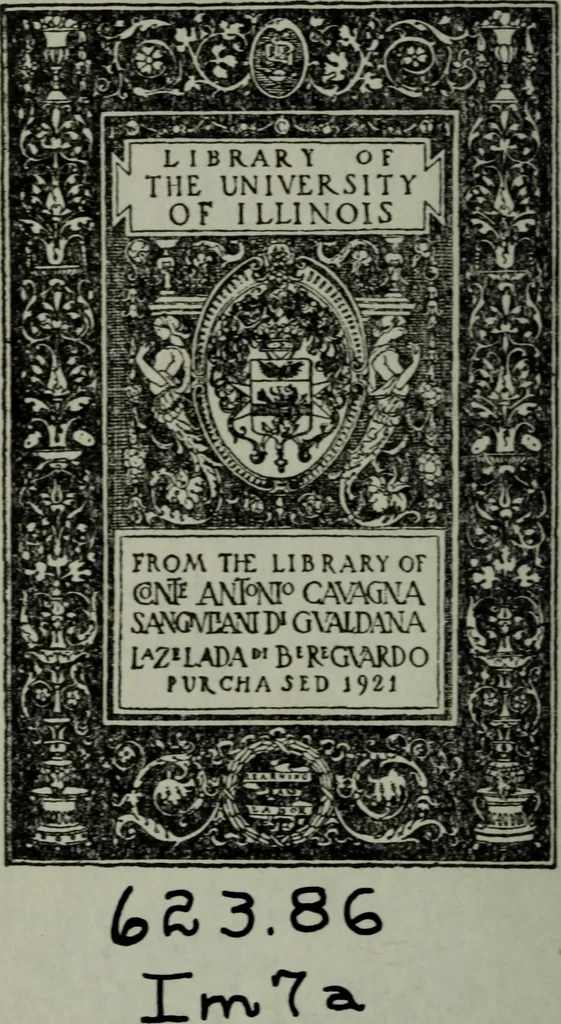 An illustration from Attrezzatura, manovra delle navi e segnalazioni marittime ... con 15 tavole lit. e 232 incisioni nel testo, 1894, leaf 1