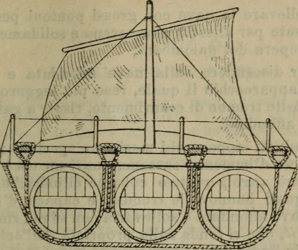 An illustration from Attrezzatura, manovra delle navi e segnalazioni marittime ... con 15 tavole lit. e 232 incisioni nel testo, 1894, leaf 268