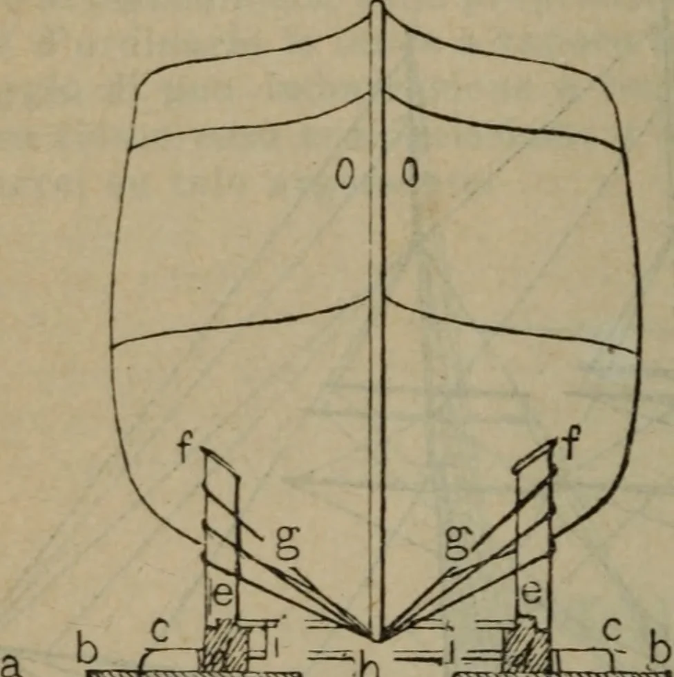 An illustration from Attrezzatura, manovra delle navi e segnalazioni marittime ... con 15 tavole lit. e 232 incisioni nel testo, 1894, leaf 329