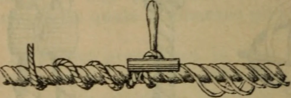 An illustration from Attrezzatura, manovra delle navi e segnalazioni marittime ... con 15 tavole lit. e 232 incisioni nel testo, 1894, leaf 35
