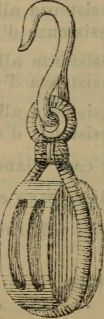 An illustration from Attrezzatura, manovra delle navi e segnalazioni marittime ... con 15 tavole lit. e 232 incisioni nel testo, 1894, leaf 55
