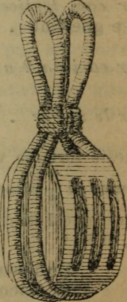 An illustration from Attrezzatura, manovra delle navi e segnalazioni marittime ... con 15 tavole lit. e 232 incisioni nel testo, 1894, leaf 55