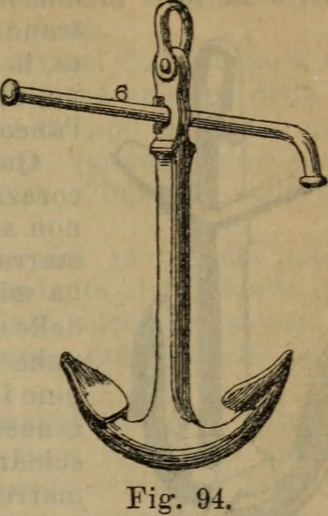An illustration from Attrezzatura, manovra delle navi e segnalazioni marittime ... con 15 tavole lit. e 232 incisioni nel testo, 1894, leaf 66