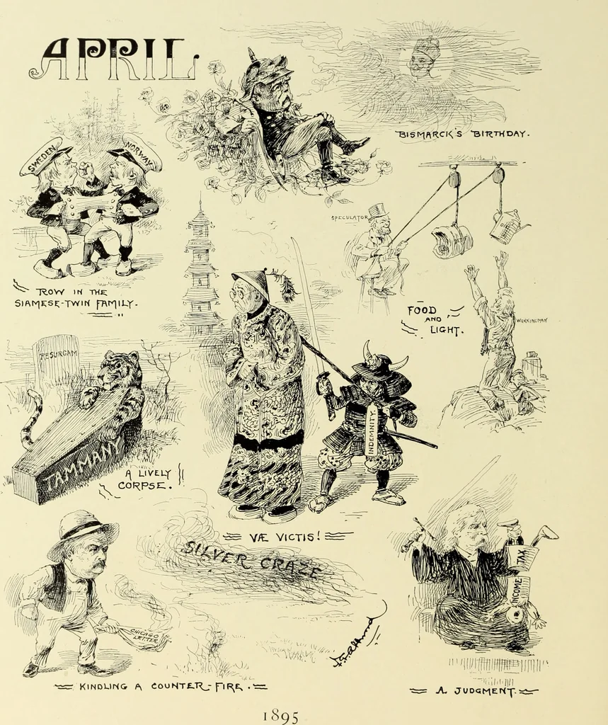 An illustration from Attwood's pictures : an artists's history of the last ten years of the nineteenth century, 1900, leaf 101