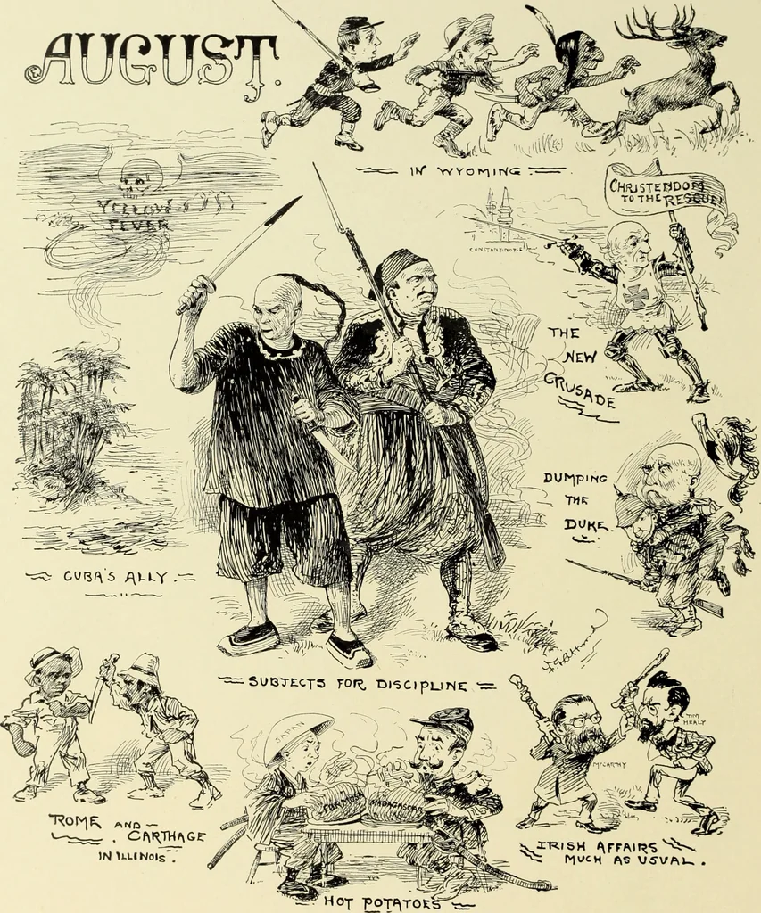 An illustration from Attwood's pictures : an artists's history of the last ten years of the nineteenth century, 1900, leaf 105
