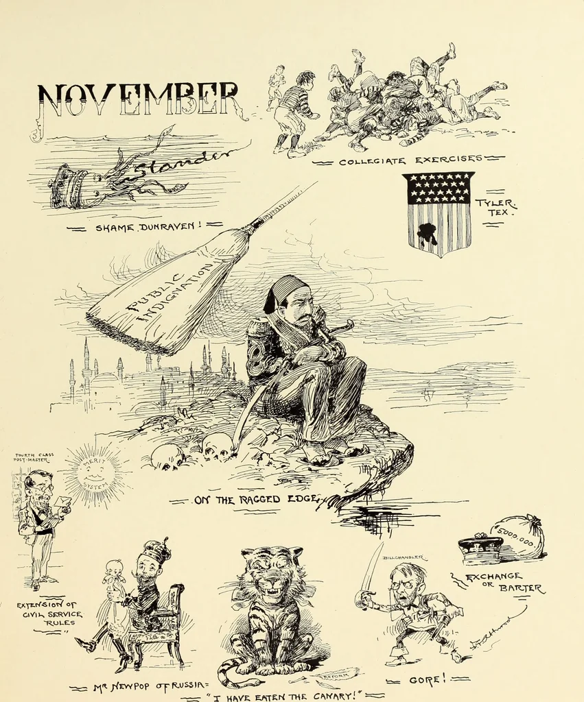 An illustration from Attwood's pictures : an artists's history of the last ten years of the nineteenth century, 1900, leaf 108