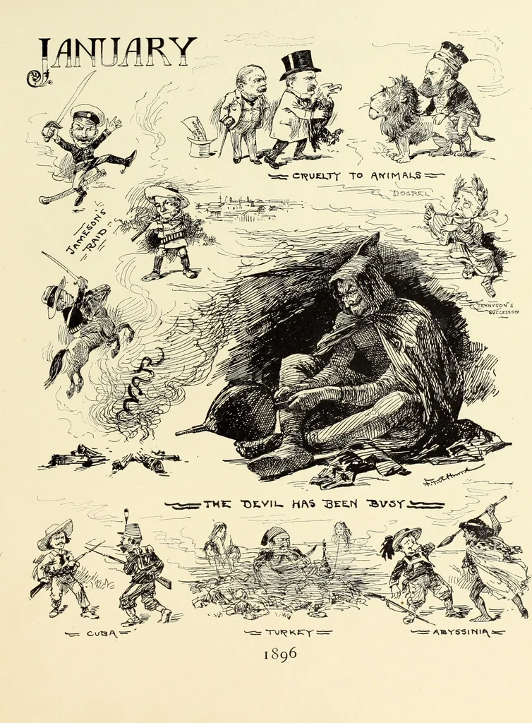 An illustration from Attwood's pictures : an artists's history of the last ten years of the nineteenth century, 1900, leaf 110