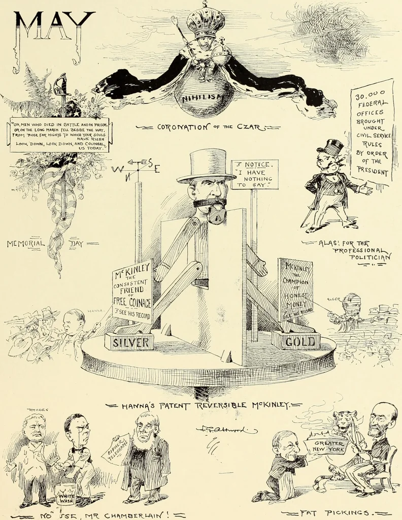 An illustration from Attwood's pictures : an artists's history of the last ten years of the nineteenth century, 1900, leaf 114