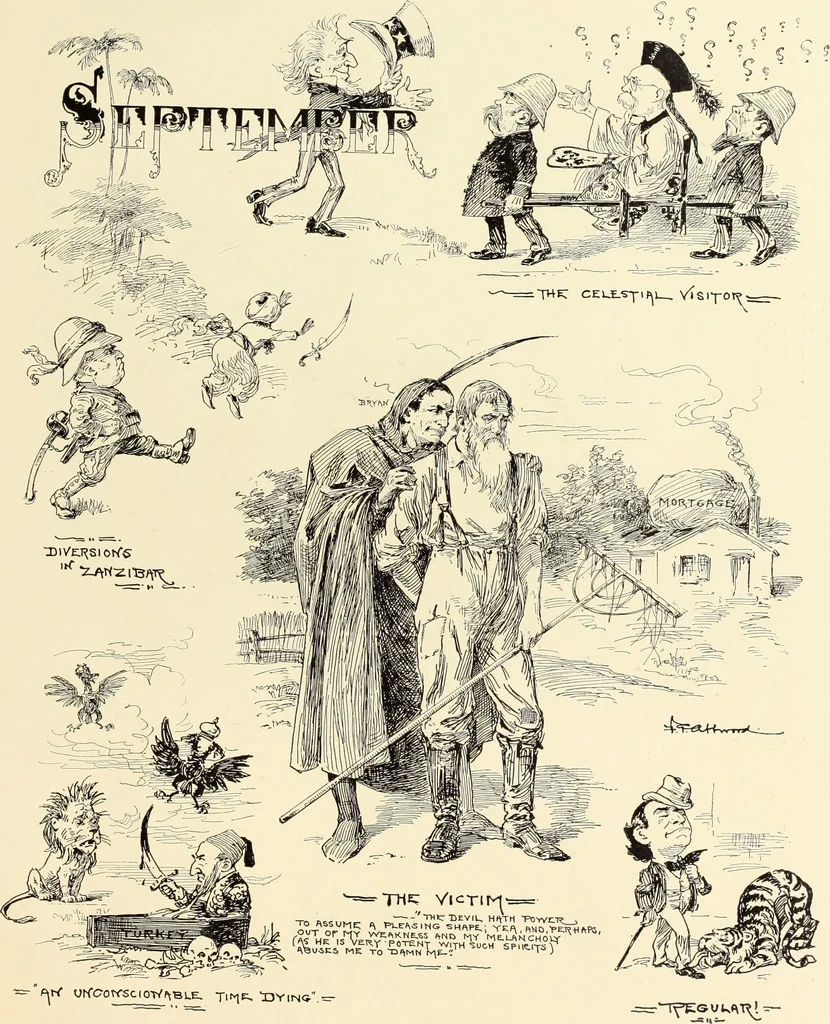An illustration from Attwood's pictures : an artists's history of the last ten years of the nineteenth century, 1900, leaf 118