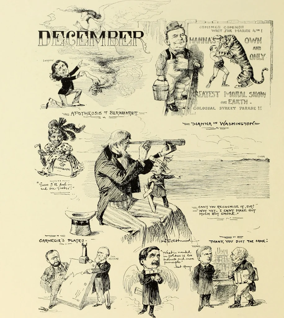 An illustration from Attwood's pictures : an artists's history of the last ten years of the nineteenth century, 1900, leaf 121