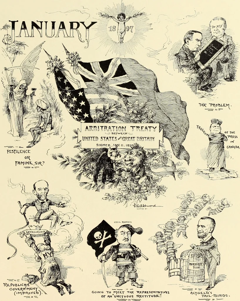 An illustration from Attwood's pictures : an artists's history of the last ten years of the nineteenth century, 1900, leaf 122