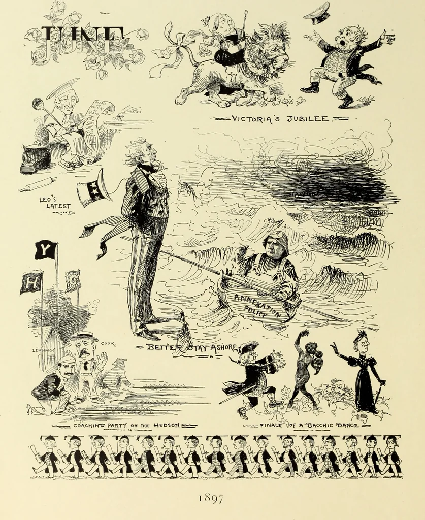 An illustration from Attwood's pictures : an artists's history of the last ten years of the nineteenth century, 1900, leaf 127