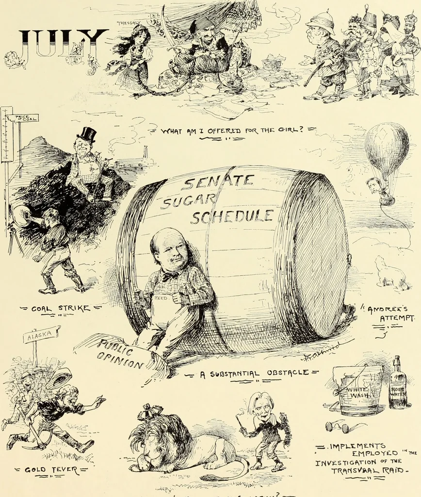An illustration from Attwood's pictures : an artists's history of the last ten years of the nineteenth century, 1900, leaf 128