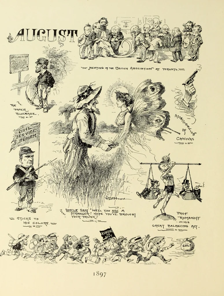 An illustration from Attwood's pictures : an artists's history of the last ten years of the nineteenth century, 1900, leaf 129