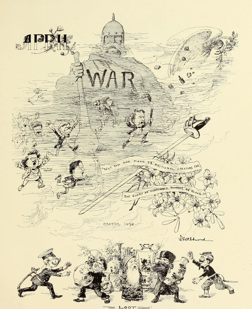 An illustration from Attwood's pictures : an artists's history of the last ten years of the nineteenth century, 1900, leaf 134