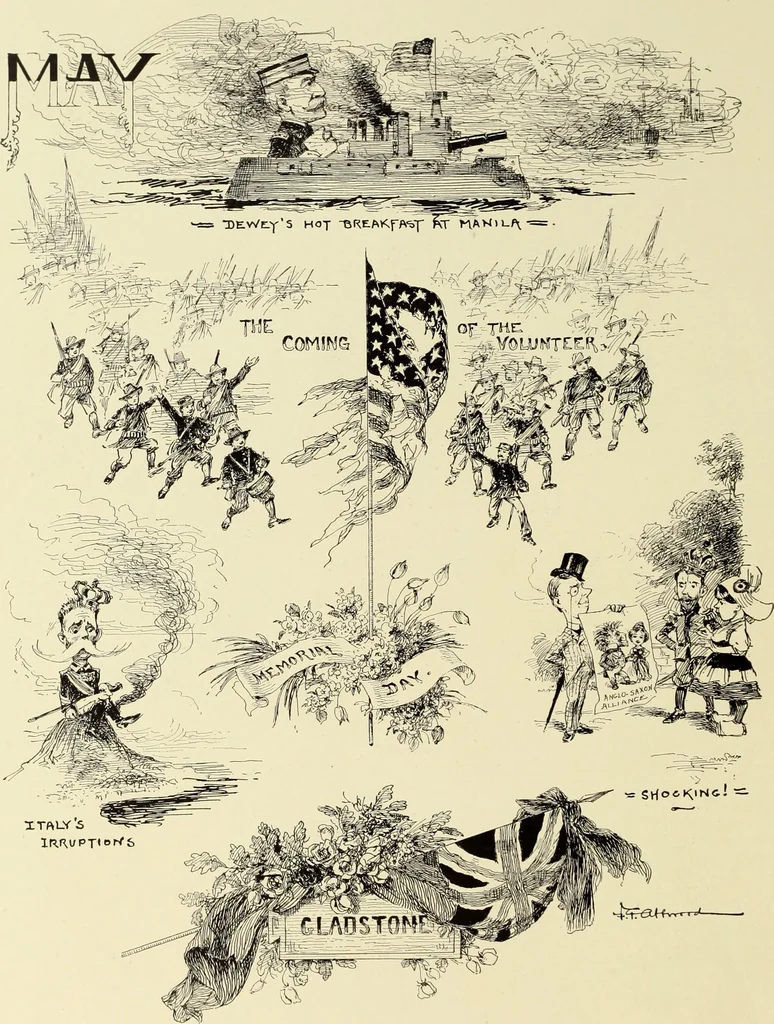 An illustration from Attwood's pictures : an artists's history of the last ten years of the nineteenth century, 1900, leaf 135