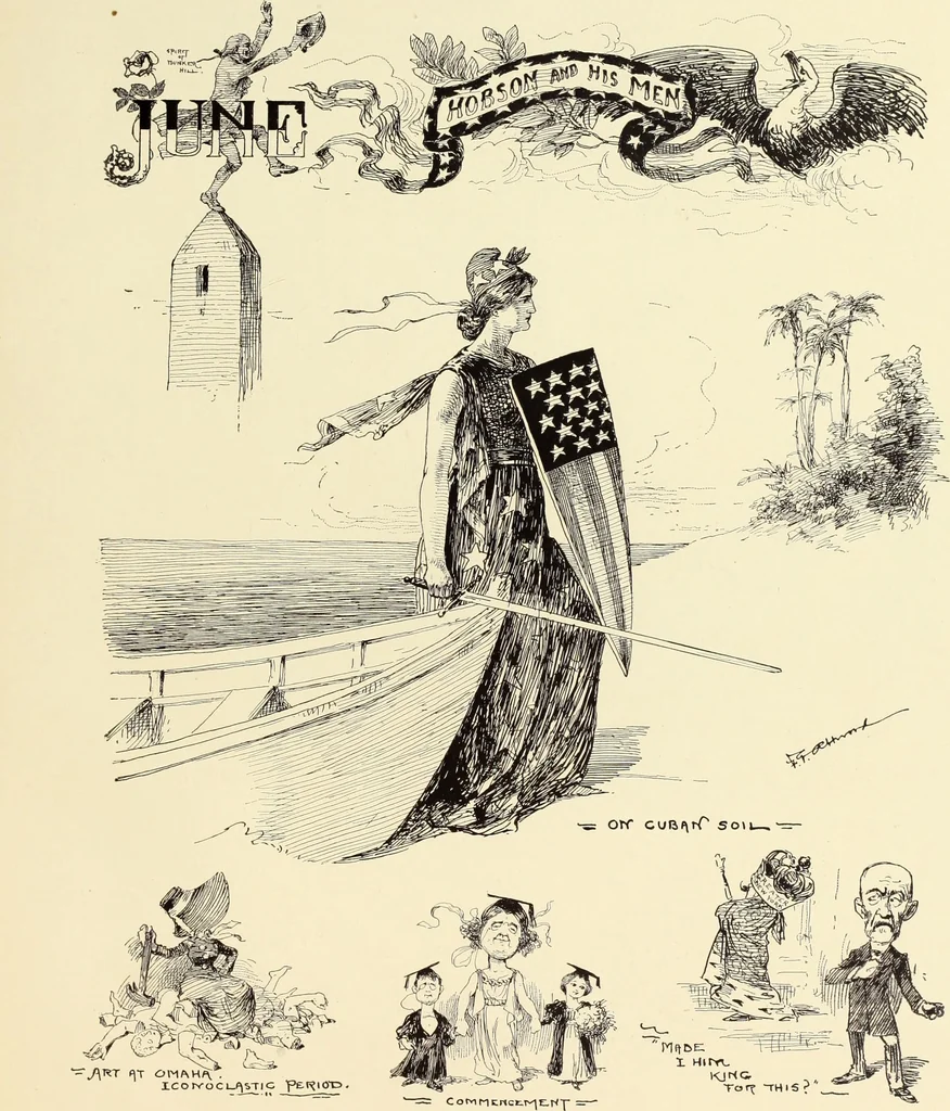 An illustration from Attwood's pictures : an artists's history of the last ten years of the nineteenth century, 1900, leaf 136
