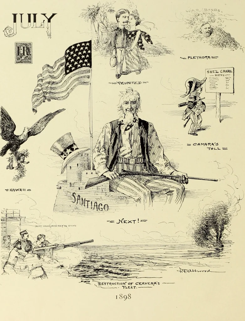 An illustration from Attwood's pictures : an artists's history of the last ten years of the nineteenth century, 1900, leaf 137