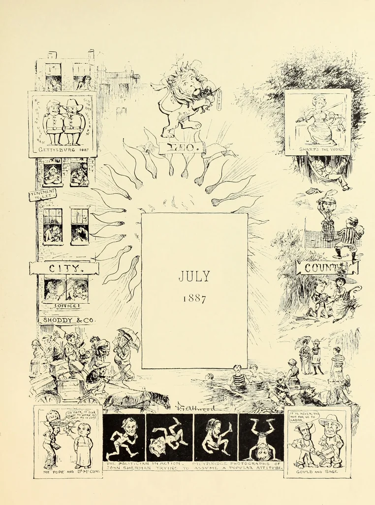 An illustration from Attwood's pictures : an artists's history of the last ten years of the nineteenth century, 1900, leaf 14