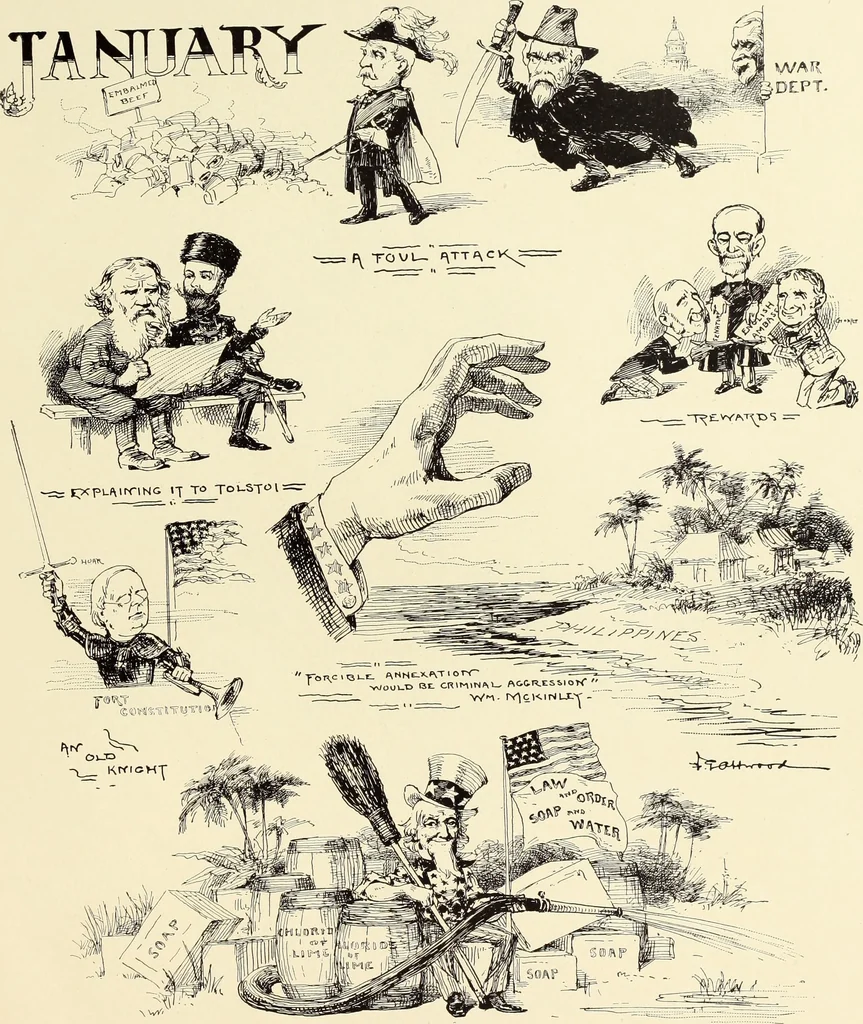 An illustration from Attwood's pictures : an artists's history of the last ten years of the nineteenth century, 1900, leaf 142