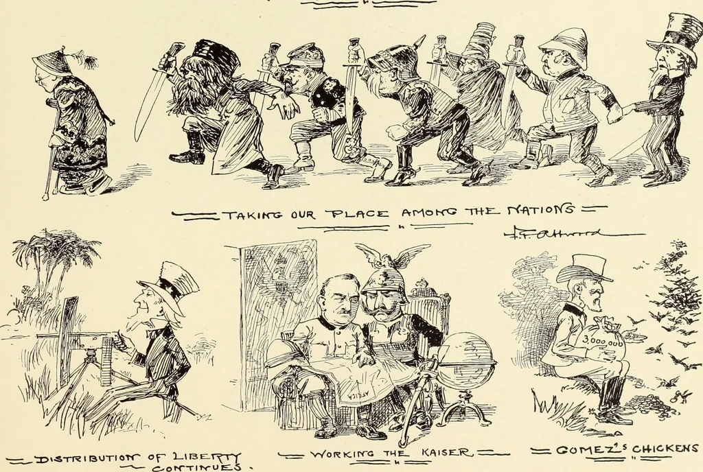 An illustration from Attwood's pictures : an artists's history of the last ten years of the nineteenth century, 1900, leaf 144