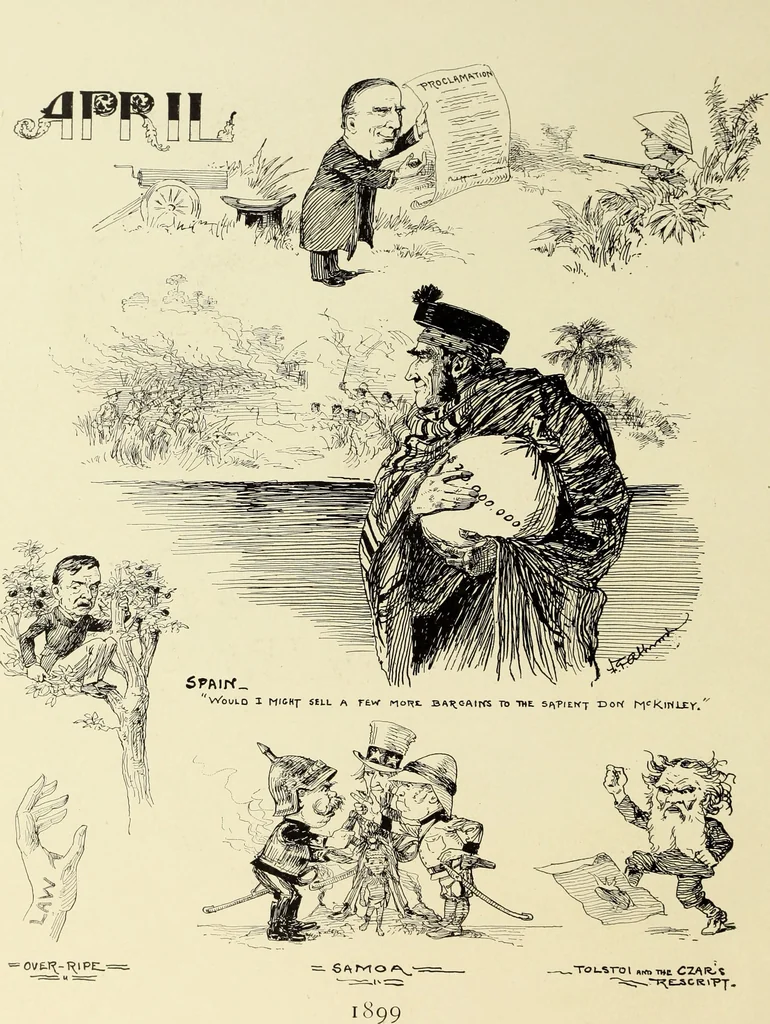 An illustration from Attwood's pictures : an artists's history of the last ten years of the nineteenth century, 1900, leaf 145