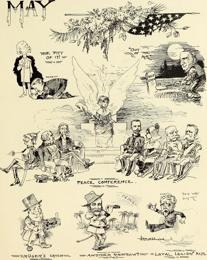 An illustration from Attwood's pictures : an artists's history of the last ten years of the nineteenth century, 1900, leaf 146