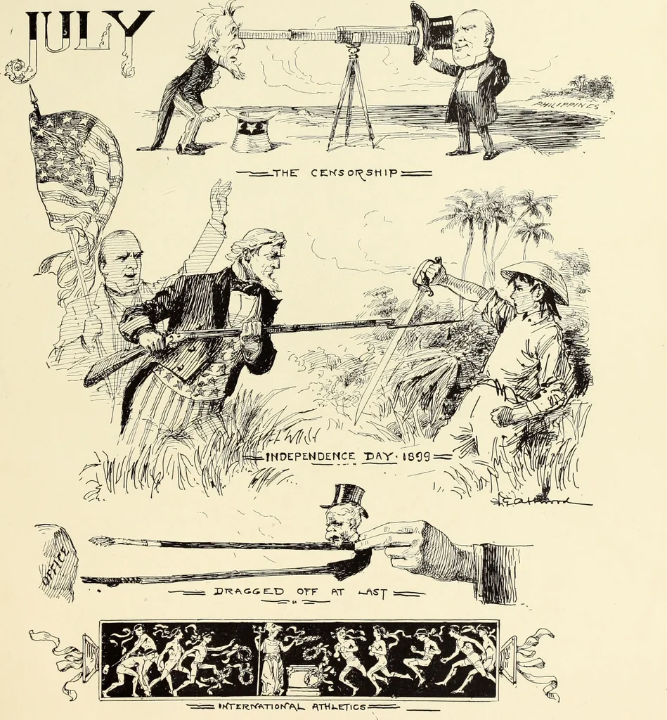 An illustration from Attwood's pictures : an artists's history of the last ten years of the nineteenth century, 1900, leaf 148