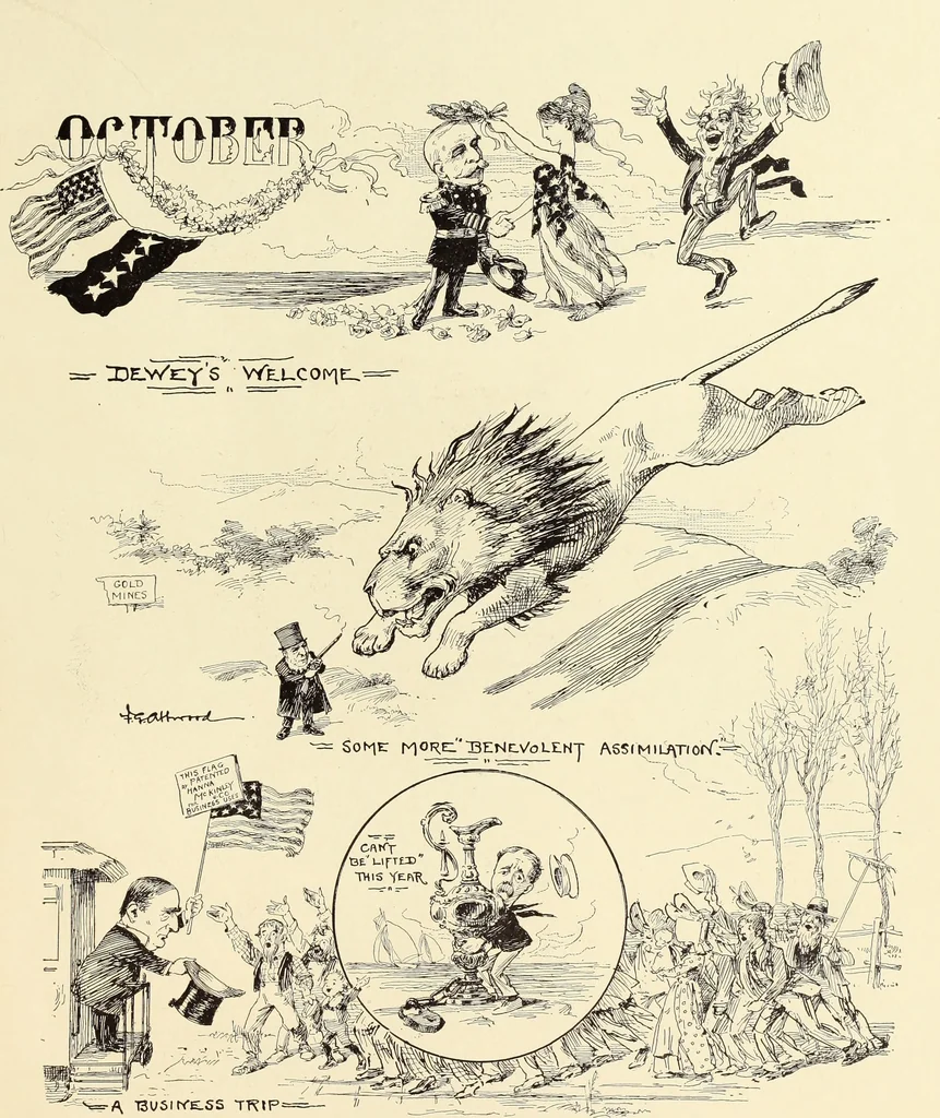 An illustration from Attwood's pictures : an artists's history of the last ten years of the nineteenth century, 1900, leaf 150