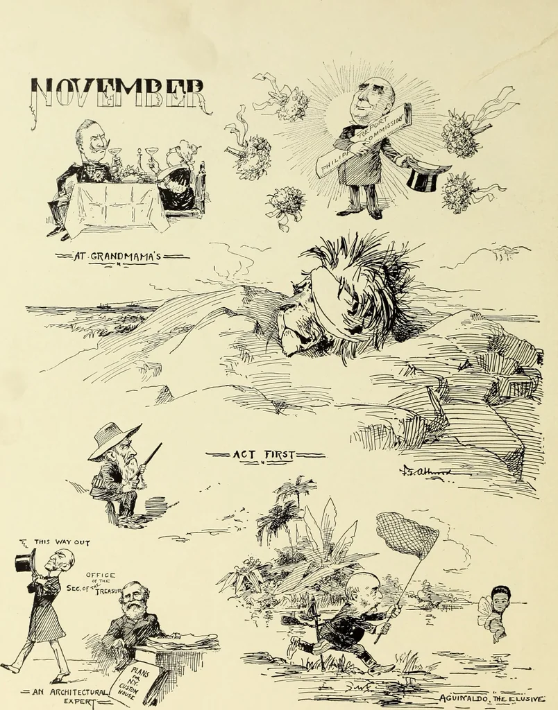An illustration from Attwood's pictures : an artists's history of the last ten years of the nineteenth century, 1900, leaf 151